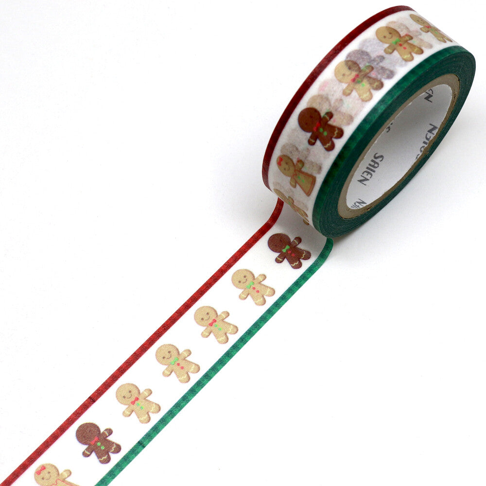 Gingerbread Washi Tape Christmas Gingerbread Man Cookies Classic Saien