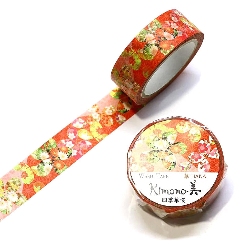 Four Seasons Sakura Kimono Washi Tape