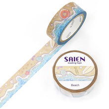 Beach Washi Tape Ocean Wave Sand Turtle Saien Kamiiso Sansyo Japanese