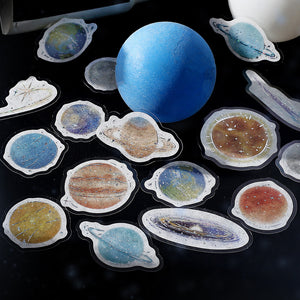 Celestial Washi Sticker Flake Planet, Solar System, Galaxy, Universe (Washi Tape Material)