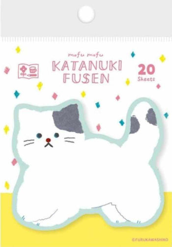 Die Cut Cat Sticky Notes Cute Sticky Memo Pad Japanese Stationery Furukawashiko - 20 Sheets