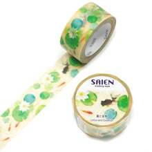 goldfish lotus flower leaf washi tape saien japanese masking tape