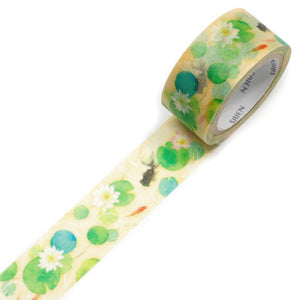 Goldfish Lotus Flower Leaf Washi Tape Saien Kamiiso Sansyo