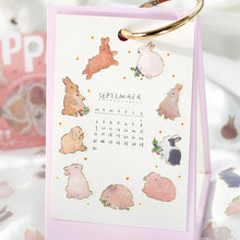 Rabbit Washi Sticker Flake BGM Cute Bunny, Gold Foil Accent (Washi Tape Material)