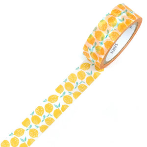 Yellow Lemon Washi Tape Saien Kamiiso Sansyo Japanese