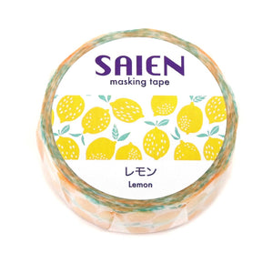 Yellow Lemon Washi Tape Saien Kamiiso Sansyo Japanese