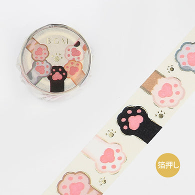 paw print washi tape BGM cat paw print tape dog paw print 