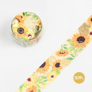 Last Bloom Dark Mustard Floral Decorative Washi Tape - Fancy That