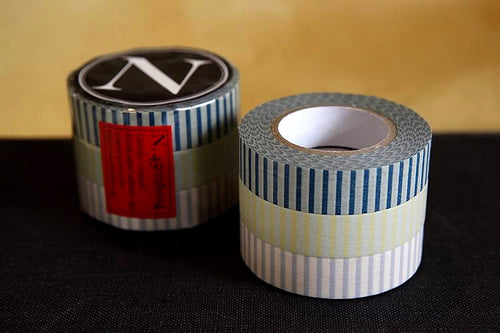 American Crafts Valentine Washi Tape 1X10yd-Pink W/Diagonal Stripe, Pk 3 