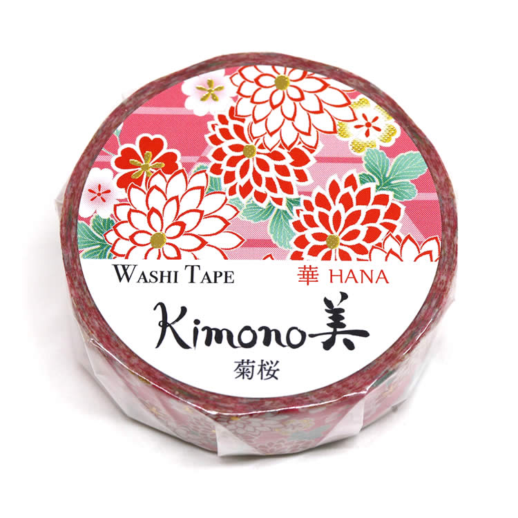 Four Seasons Sakura Kimono Washi Tape