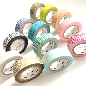Geomeotry Solid Colors Grid Lines Washi Tapes, Masking Tape – MyKawaiiCrate
