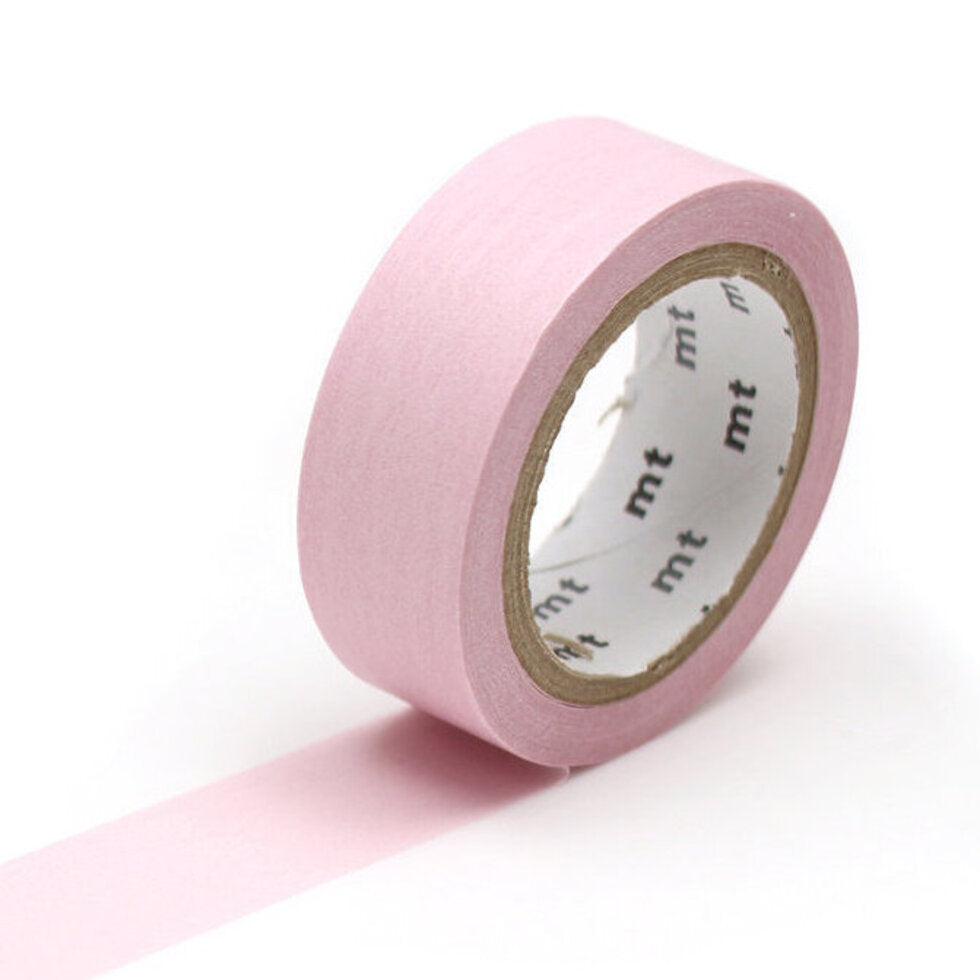 MT Solids Washi Paper Masking Tape [Produced in Japan]: 3/5 in. x 33 ft.  (Shocking Pink) 