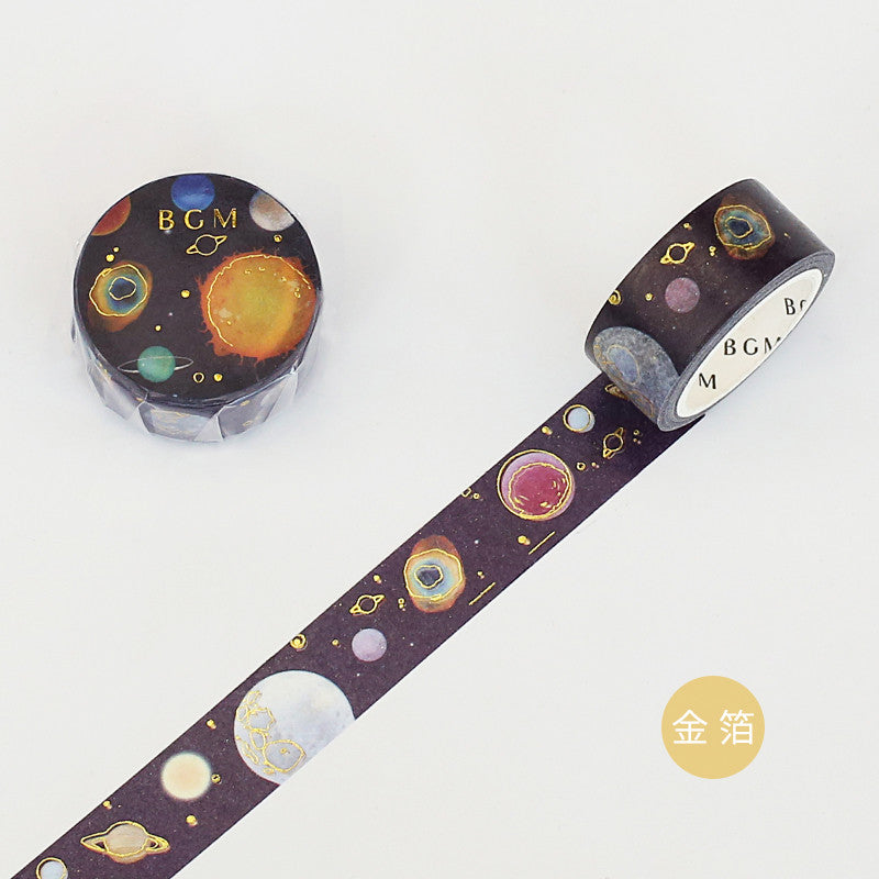 Magic Galaxy Washi Tape - Gold Foil - 4 Designs - XOXO Birdie