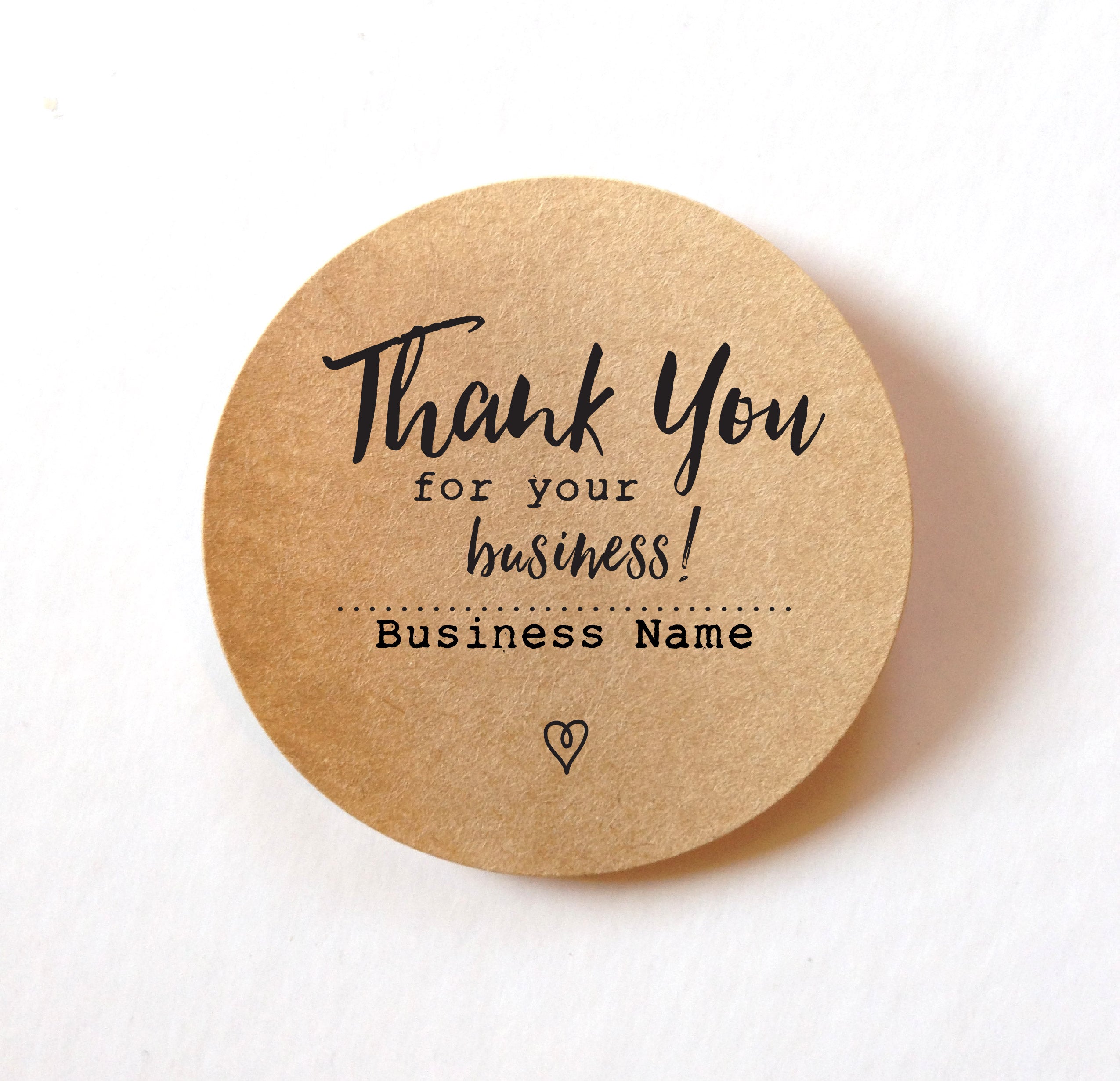 Thank You For Supporting My Business Kraft Stickers With - Temu