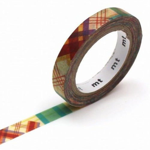 MT Slim Washi Paper Masking Tape: 0.24 in. x 33 ft. / Twist Cord C (multi-color) *3-Pack [3 rolls/pack]
